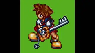Sora - Kingdom Hearts - Pixel art