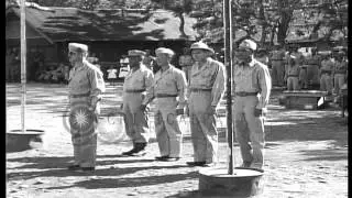 Men of 121st Infantry Regiment of the Philippine Army awarded at Luna in North Lu...HD Stock Footage