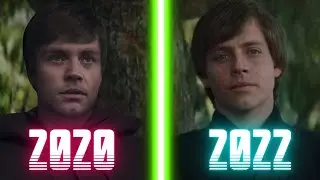 Luke Skywalker De-aging Comparison