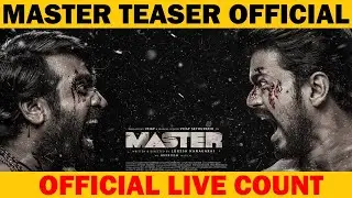 Master Teaser Live Analytics | Realtime Views , Like , Comments Count | Way to 30 Million