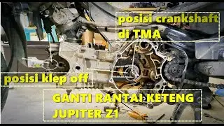 Ganti Rantai Keteng Jupiter Z1 Injeksi 🔥🔥 Pemakaian 10 Tahun🏍️💨