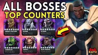 TOP COUNTERS FOR ALL BOSSES! M'Baku & Blue Marvel! 12 FIGHTS - A Walk In The Park EQ MCOC