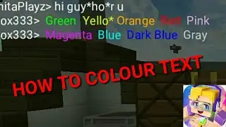 HOW TO TYPE COLOUR TEXT || BLOCKMAN GO BLOCKY MODS || DEV Gamer 304||