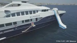 FunAir Fun Onboard MY Sirocco - Yacht Slide & Climbing Wall