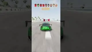 ☢️ Iron Gates Vs Football Players Cars ⚽️ #BeamNGDrive #BeamNGMods #CarPhysics #VirtualDriving