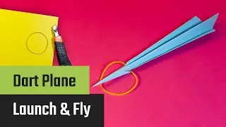 DIY Paper Dart Plane &ndash; Launch Fast with Rubber Band and Pop Balloons Easily