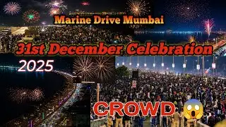 31st December Celebration 🎆 Marine Drive Mumbai | With Ansari Minhaj #