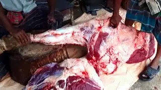 Incredible Modern Giant Cow Leg Processing Technique | Butcher Busy To Processing Meat For Supply