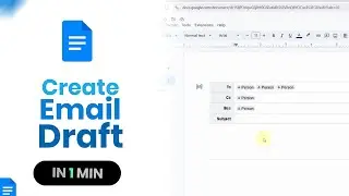 Как создать черновик электронного письма в Google Docs [просто]
