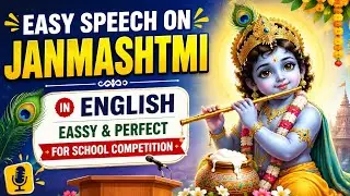 🌸 Janmashtami Speech in English | Easy & Short | Lord Krishna&rsquo;s Birthday 🎂 #homebasedkidsschool 