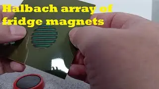 Halbach array of fridge magnets