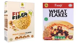 Multi Grain Flakes Fit O Fiber & Wheat Flakes ASMR