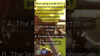 Part 107 Study tip - Emergency procedures