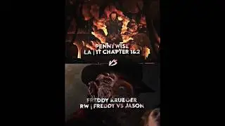 Pennywise (Movies) vs Freddy Krueger (FVJ | Real World) #vs #pennywise #horror