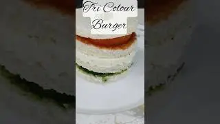 Tri colour Burger | Republic day special recipe for kids | Easy and tasty for kids