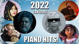 Best Songs of January 2022 ♪ ♫ on Piano - music for relax study