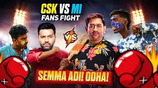 CSK Vs MI Fans Fight
