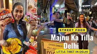 Majnu Ka Tilla Street Food🥵|Tibetan Food |Korean Noodles | Delhi Street Food @kavitakaparwanofficial