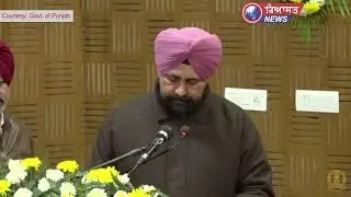 CM Bhagwant Mann distributing appointment letters to the candidates of PWD Department