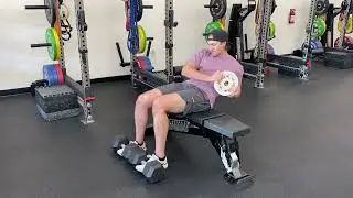 DB Feet Anchored, DL Decline Sit-Up, w/ Plate Russian Twist