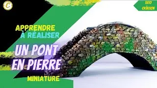 COMMENT JE FAIS UN PONT EN PIERRE POUR UN VILLAGE DE NOËL OU POUR UN DECORS MINIATURE [1][TUTO]