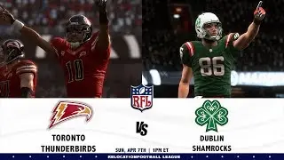 RFL Toronto Thunderbirds vs Dublin Shamrocks Week 10, Season 4