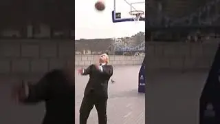 Boris Johnson Plays BasketBall