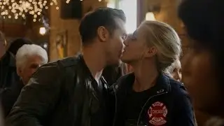 Chicago fire Brett and Antonio kiss