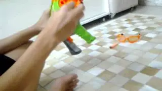 Nerf -  dart tag hyperfire video rewiew + test fire