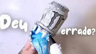 TENTEI FAZER A LATINHA MONSTRO DE MONSTER....E ESSE FOI O RESULTADO