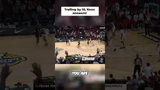 Carter Knox CLUTCH 3-Pointer! Texas Tech's Comeback #shorts