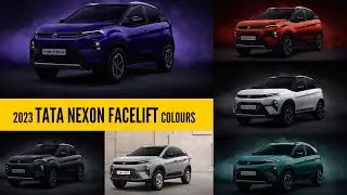Tata Nexon Facelift 2023 года &mdash; все варианты цветов &mdash; изображения | AUTOBICS