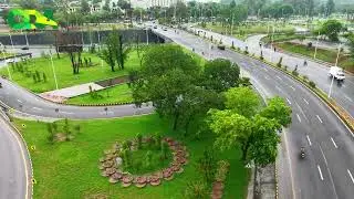 Aerial View of Jinnah Square Interchange Captured Today After Rain | Capital Development Authority