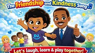 MLK Jr Day Friendship & Kindness Song 💛 | Learn to Be Kind with DJ!