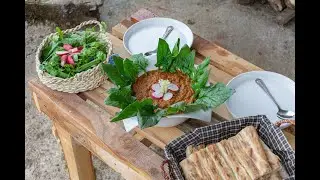 Quick and easy eggplant recipe with tuna, super tasty, turkey,bread,spices,cooking board, Paradise