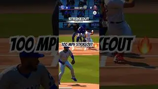 100 MPH Fastball Strikeout | MLB Show Mobile