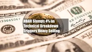 HBAR Slumps 4% as Technical Breakdown Triggers Heavy Selling