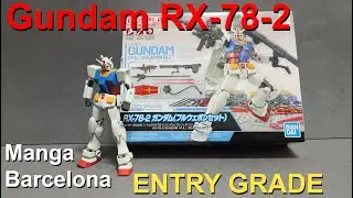 Gundam RX-78-2 Entry Grade Manga Barcelona 2022 Bandai Hobby Montaje y detallado