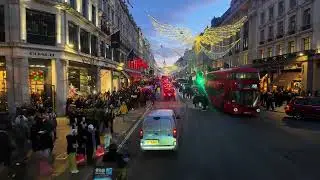 London&rsquo;s Christmas Glow - Iconic Bus Route 139 From Selfridges to Trafalgar Square 