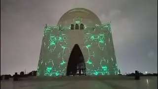Laser light show at Quaid e azam mazar today 2025 #quaideazam #14augest #shanuksungvlogs