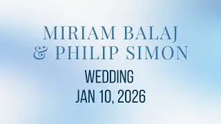 Miriam Balaj & Philip Simon January 10 2026
