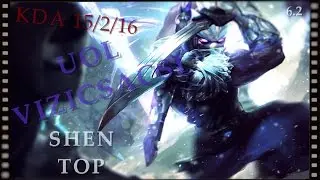 (60fps)~ UOL Vizicsacsi - Shen vs Nasus - ROCCAT Betsy - EUW LOL Diamond 3 - Full Game