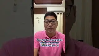 Tips for demonstration teaching/classroom observation