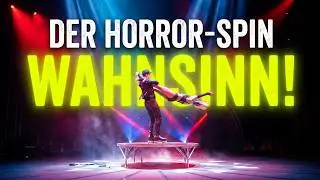 Rasante Artistik auf Rollschuhen im Zirkus des Horrors