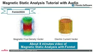 Magnetic Static Analysis Tutorial (Femtet2024)