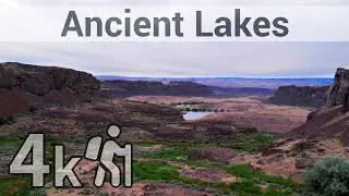 Hiking Ancient Lakes Trail and Waterfall Scramble - 4k60 #VirtualHike