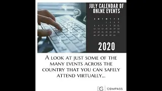 July 2020 Calendar Of Online Events