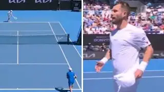 Australian Open star responds after being booed for underarm serve on match point