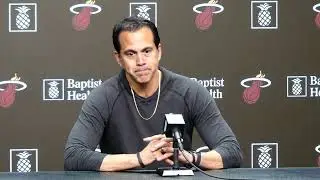 Erik Spoelstra Talks Duncan Robinson Injury, Miami Heat Home Record, Any Bad Blood vs Pelicans?