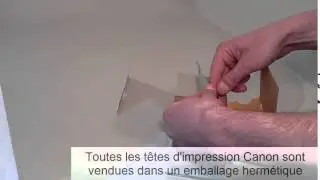 D&eacute;ballage d'une QY6-0087 t&ecirc;te d'impression Canon